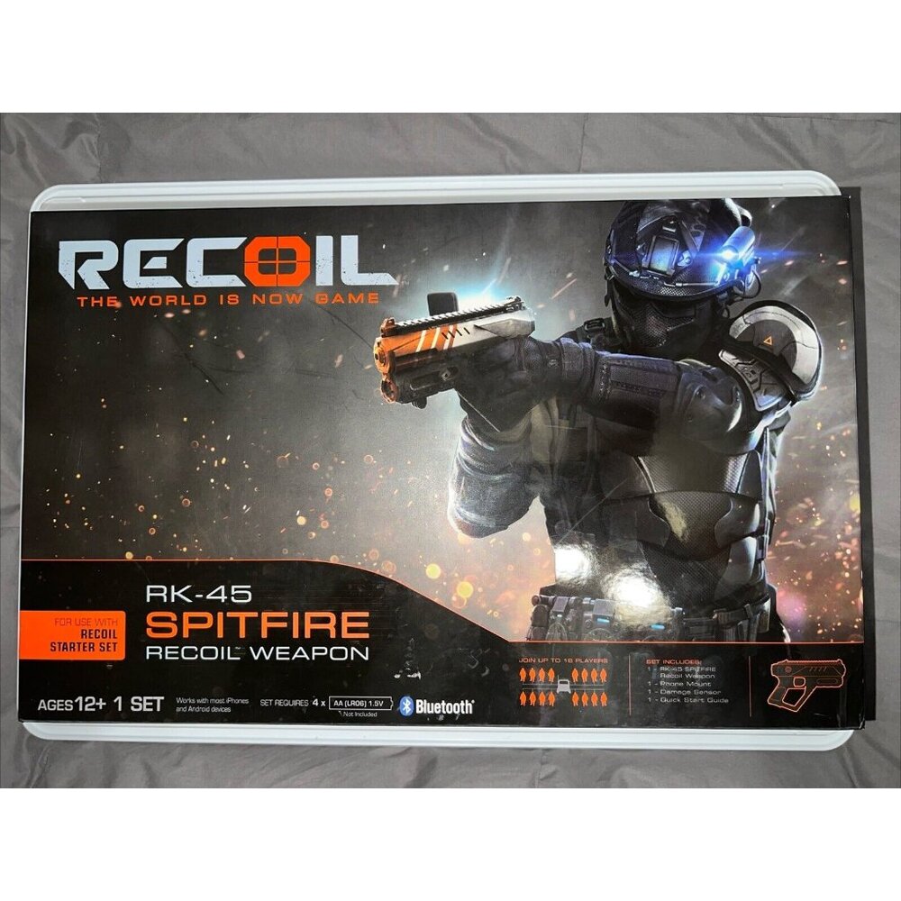 NEW Recoil Set GPS‎ Enabled Smartphone-Powered Laser Combat Blaster RK45